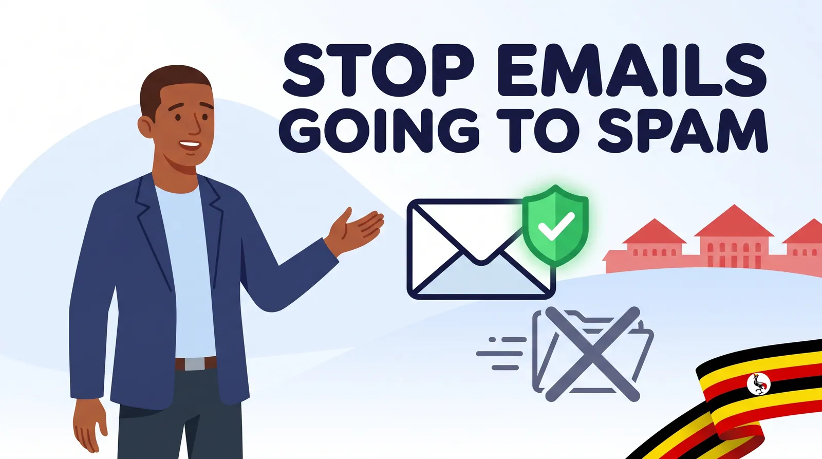 Ugandan business owner relieved that his email is verified and no longer going to spam
